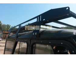 Багажник разборный высокой грузоподъёмности 6-ти опорный, 2,1х1,4м, масса 48 кг, места крепления доп.фар и номерного знака УАЗ Хантер 2003- (01.260.10)