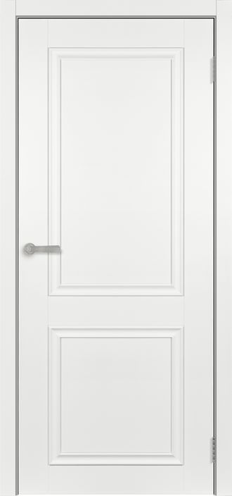 дверь крашеная глухая "Прага 2" эмаль белая