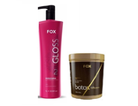 НАБОР FOX Gloss КЕРАТИН 1000мл + БОТОКС FOX ULTRA 1 кг