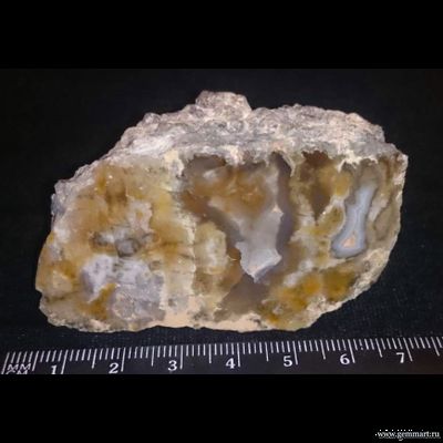 Халцедон - полированный срез