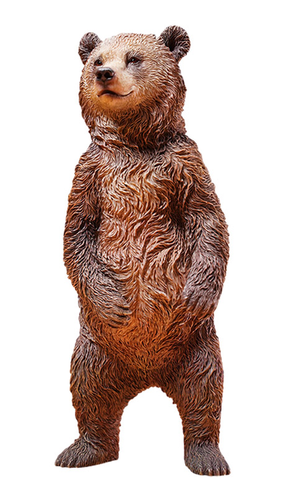 Бурый медвежонок (стоящий) - Коллекционная ФИГУРКА 1/6 scale Little Brown bear (JXK134A2) - JXK