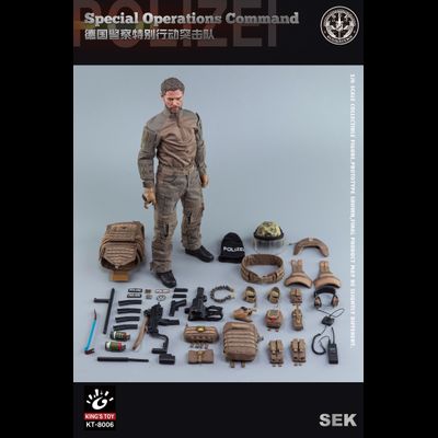 Боец немецкого полицейского спецназа - КОЛЛЕКЦИОННАЯ ФИГУРКА 1/6 SEK Special Operations Command (KT-8006) - KING'S TOY