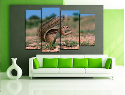 Модульная картина "Маленький грызун"