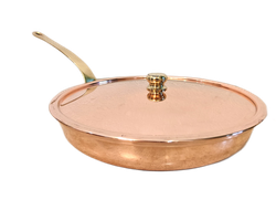 Медная сковорода с крышкой (CopperCrafts) Португалия арт.5116