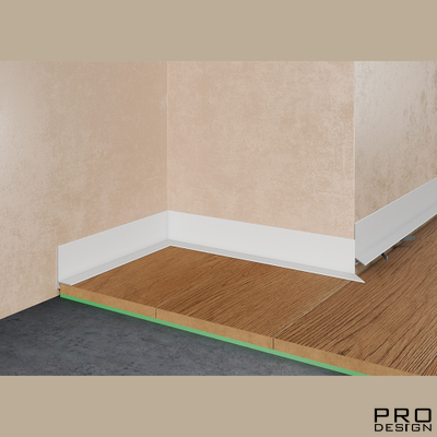 Щелевой плинтус Pro Design Mini L 601 Белый