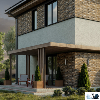 Плитка фасадная Belani Brick house 25 х 7,5 см коричневый Береза керамика