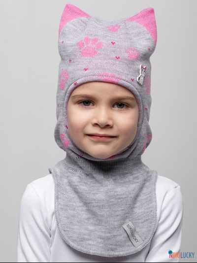Шапка-шлем 26201-02 х/б подклад, серый 50-52
