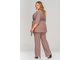 Женские классические элегантные брюки арт. 153411 (цвет кофе) Размеры 52-82
