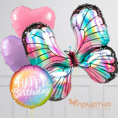 СЕТ ИЗ ВОЗДУШНЫХ ШАРИКОВ "БАБОЧКА"