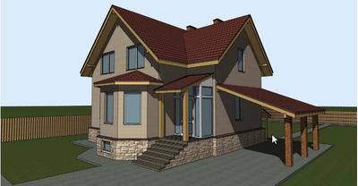 Двухэтажный дом с четырьмя спальнями 177м² (S52)