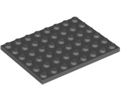 Plate 6 x 8, Dark Bluish Gray (3036 / 4210794)