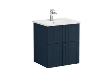 Модуль с круглой раковиной, Vitra Root Groove, 60 см, 2 ящика, матовый темно-синий, 69420
