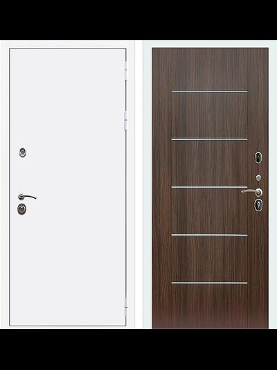 Белая дверь Rx5 с молдингами