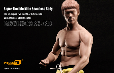 Супер-подвижное бесшовное мужское тело PL2016-M32 1/6 Super flexible Male Seamless Body - TBleague