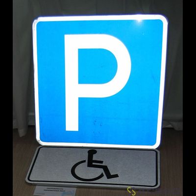 Знак "Парковка для инвалидов" (2 знака в комплекте и крепеж к ним, по ГОСТ 6.4 и 8.17, хомут универсальный диаметр 40-90мм)
