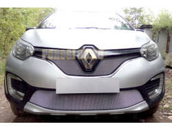 Защита радиатора Renault Kaptur 2016- chrome низ