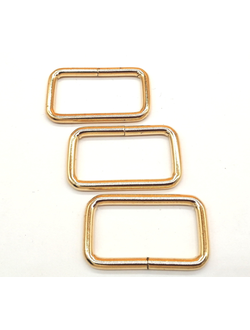 Рамка для сумок, 32*16 мм, толщина 3,5 мм цвет золото
