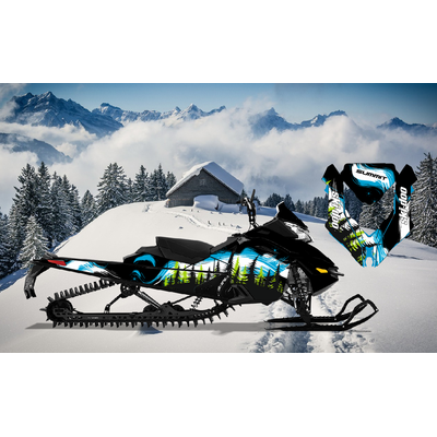 Наклейки на снегоход SKI DOO 2014 - 2016 #2090 Ёлки