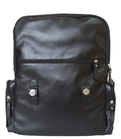 Кожаный рюкзак Santerno black (арт. 3007-05)