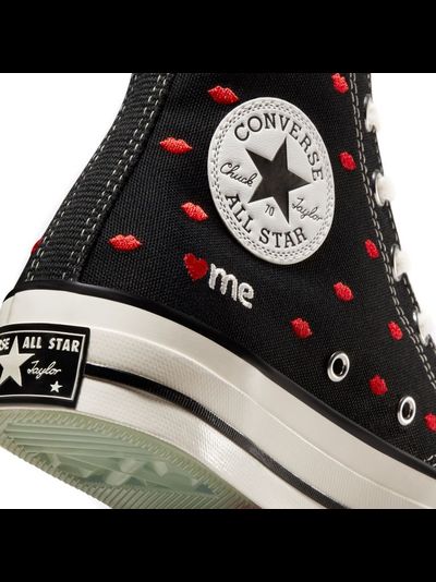 Converse Chuck Taylor Valentines Day черные высокие с губками