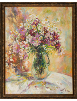 Натюрморт Космеи Круглова Ирина