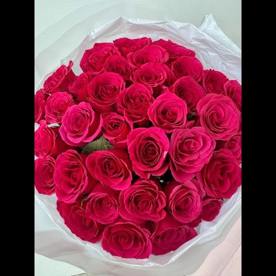 Букет из 35 розовых роз