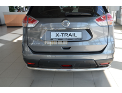 Защита заднего бампера угловая большая d60 для Nissan X-trail T32 (2015-)