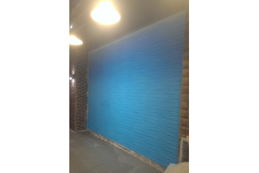 Покрашенная поверхность. Использовали матовую краску Tikkurila Euro7 для стен и потолков.