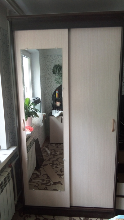 Шкаф купе 2-х дверный "Клён-2" 1,1 м (Бр)