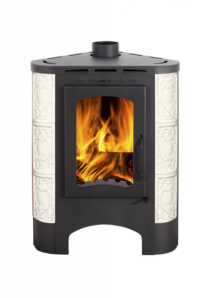 Печь-камин Бавария угловая радиус изразцовая Барокко, Экокамин (Россия)