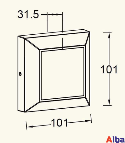 Накладной светильник LED W4021 Gr 4W