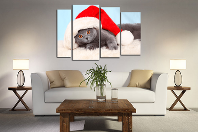 Модульная картина "Милый котик"