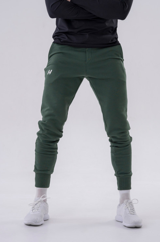 Спортивные брюки Slim sweatpants with side pockets “Reset” 321 Зеленые