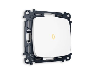 Выключатель 1-кл с подсветкой 3200К Белый матовый - Ambrella Volt - OMEGA