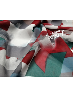 Лоскут Шифон принт Абстракция 95 см