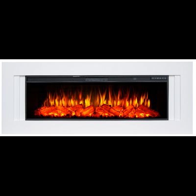 Линейный электрокамин Старлайн белый с очагом FreeSpace 60 LED FX QZ