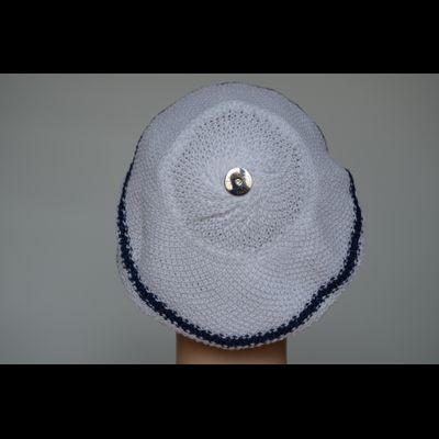 Берет в морском стиле Vizio  5038 сине - белый