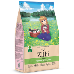 ZILLII Puppy Гипоаллергенный сухой корм для щенков  Индейка с Ягнёнком 0.8 кг