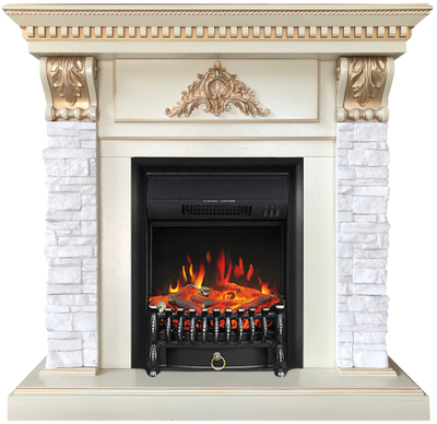 Электрокамин Бронкс WT с очагом Fobos