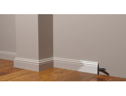 Напольный плинтус Decor-Dizayn DD27, для покраски, влагостойкий, ударопрочный, 2 метра