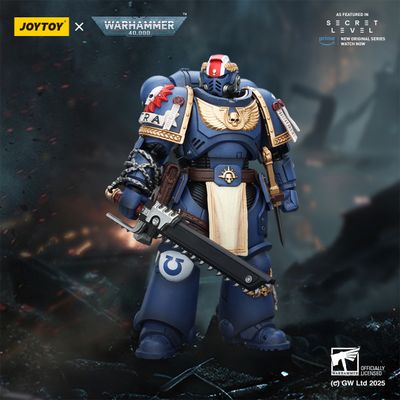 Тит, лейтенант Ультрамаринов (Warhammer 40K) - КОЛЛЕКЦИОННАЯ ФИГУРКА 1/18 Ultramarines Titus with Laurels of Victory (JT02779) - JOYTOY