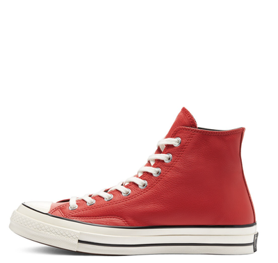Купить Кеды Converse Leather Chuck 70 High Top кожаные красные высокие 170370C