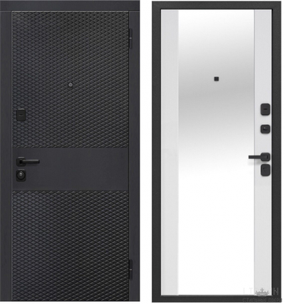 Ника Зеркало Фацет Эммалит белый