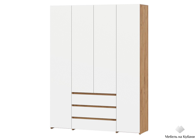 Некст набор мебели для спальни Дуб Золотой / Белая шагрень