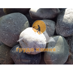Галька круглая синяя речная, фракция 100-150  мм