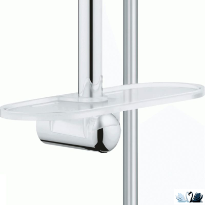Набор смесителей Grohe BauEdge (для ванной 23604001, для раковины 23330001, душевой гарнитур 27926003 с лейкой, штангой и полочкой)