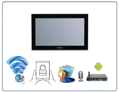 Dahua DHI-VTH5341G-W монитор видеодомофона и для систем видеонаблюдения 10" с DVR