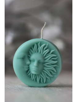 Свеча "Солнце Луна" Бирюза