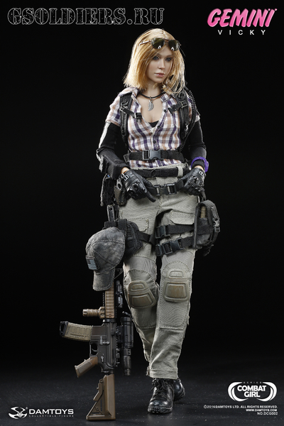Боевая близняшка Vicky - Коллекционная фигурка 1/6 COMBAT GIRL series Gemini Vicky  (DCG002) - DAMTo