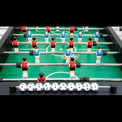 Игровой стол — футбол «Roma VIII» (140×76×87см, черный)